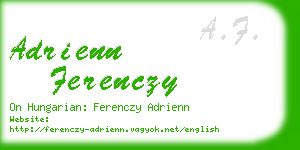 adrienn ferenczy business card